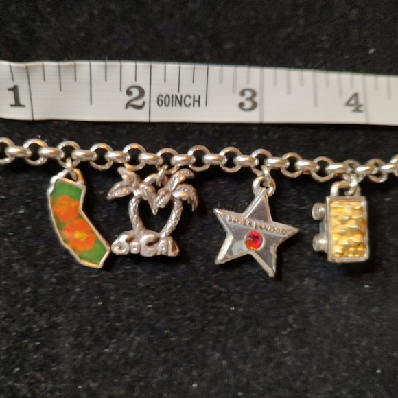 Brighton State of California Charm Bracelet Silver Plated! - Picture 8 of 14